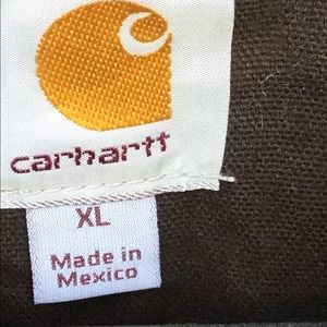 🦫 Carhartt Jacket TEDDY FLEECE LINED Collar  BROWN XL UniSex